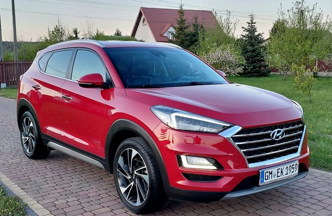 Hyundai Tucson cena 93800 przebieg: 120000, rok produkcji 2019 z Dobrzyca małe 631